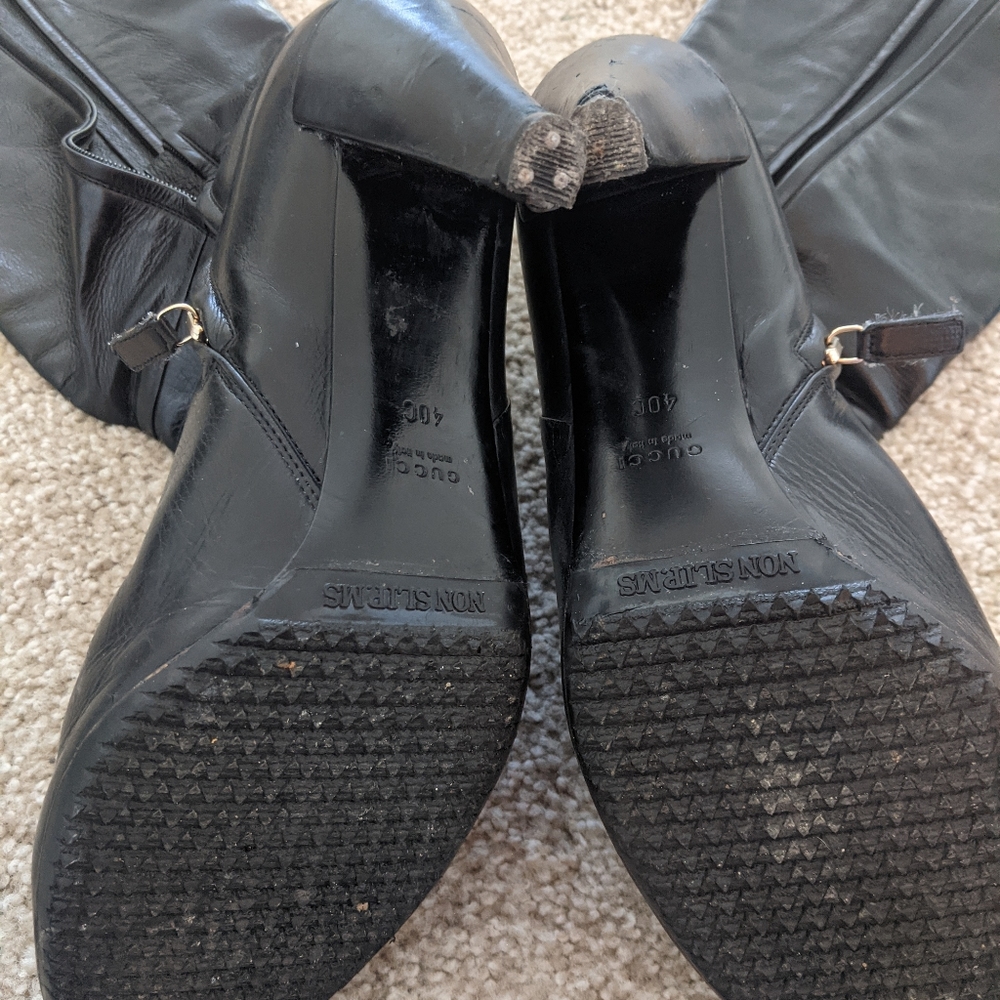 GUCCI tall leather boots - Picture 2 of 8